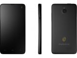 Current Blackphone, back and front view