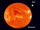 Comparison between Arcturus and the Sun