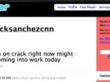Screenshot of Rick Sanchez's fake Twitter message