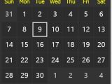 Place a calendar gadget on your desktop