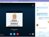Side-by-side Skype for Windows voice call and messaging