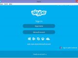 Skype 6.21 login screen