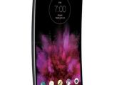 LG G Flex 2 showing its curved body