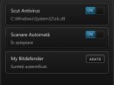 Bitdefender Antivirus Free Edition user interface