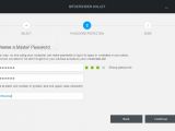 BIS2015: Set a master password to the wallet