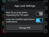 App Lock Settings in Bitdefender Mobile Security