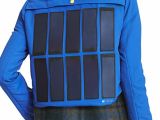 Solar Panel Jacket for women back clos-up