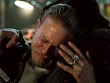 Jax Teller breaks down in Nero's arms, while admitting he still loves his mother, even though she killed his wife