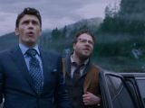Franco and Rogen's characters in “The Interview” arrive in North Korea