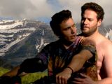 James Franco and Seth Rogen spoof Kanye West and Kim Kardashian in his video for “Bound 2”
