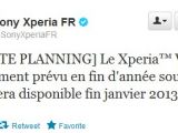 Sony France tweet