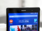Sony Xperia Z3 Tablet Compact, close-up to the display