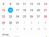 Calendar app on the Sony Xperia Z3