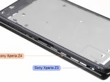 Sony Xperia Z4 case compared to the Xperia Z3