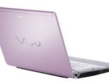 Sony Vaio SR notebook in glossy pink edition