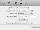 Sophos Anti-Virus for Mac on-demand scan settings