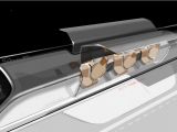 Rendering of the Hyperloop travel pod