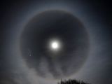 The moon halo was visible from London
