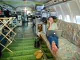 The inside of an aircraft is as comfortable as any other house