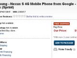 Sprint Nexus S 4G pre-order