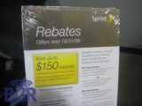 Sprint's rebate sheet shows Samsung Intrepid and Samsung Moment