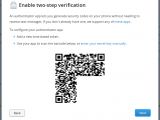 Step 5.b - scan the code from the authenticator app
