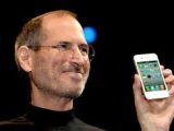Steve Jobs showing iPhone