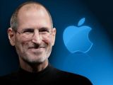 Steve Jobs and Apple logo