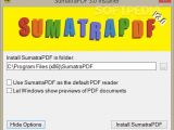 SumatraPDF lets you perform several tweaks during the installation process.