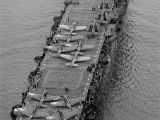 Aerial view of USS Independence in July 1943