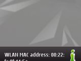 MAC address displayed