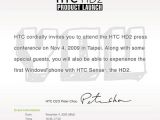 HTC HD2 November 4 press conference