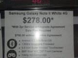 T-Mobile’s Galaxy Note II at Walmart