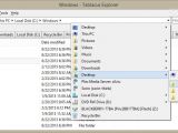 Tablacus Explorer provides quick access to several locations from your computer in a drop-down list.