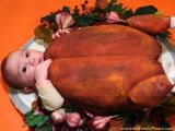 Turkey stuffed with baby