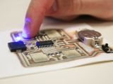 A circuit printed directly onto paper