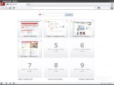 The new tab page in Opera 10.51 for Linux