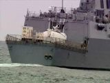The Navy's laser gun from afar