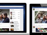 The new Facebook news feed is the same on all devices