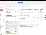 The two panel Gmail view