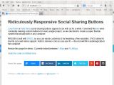 Ridiculously Responsive Social Sharing Buttons can be used with mobile-friendly websites