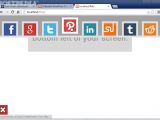 Flati Social Share works as a toolbar on the top of your site