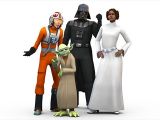 Yoda and the gang in The Sims 4