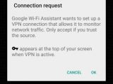 Setting up VPN request