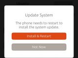 Reboot system for update