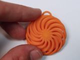 3D printed UpLocket Swirl Pendant