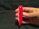 3D printed folding knife, closed