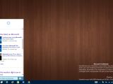 Cortana information on the desktop