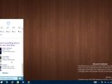 Cortana UI on the desktop