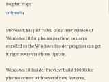 Microsoft Edge/Spartan in Windows 10 Mobile build 10080